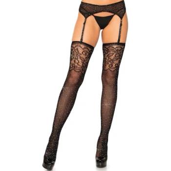 Leg Avenue Чорапи за жартиери с кристали Leg Avenue 1945
