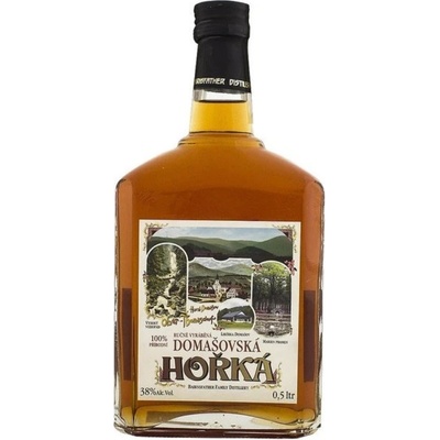 Bairnsfather Domašovská Hořká 38% 0,5 l (holá láhev)