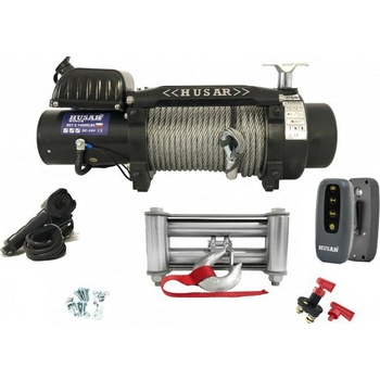 HUSARWINCH Naviják Husar Winch BST S 14000, 12V, Ocelové lano