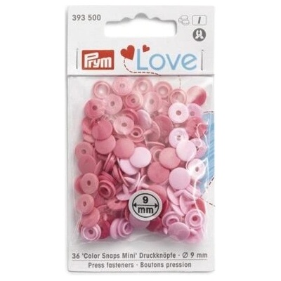 Patentky "Color snaps" MINI 9mm - PRYM LOVE varianta růžová