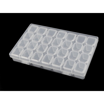 Stoklasa Plastový box / zásobník 28 dóziček Balení: 1 ks, Varianta: 2 transparent 2 transparent