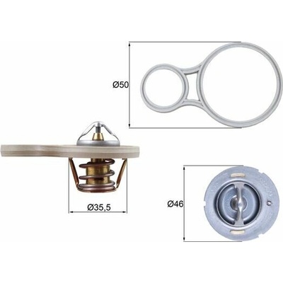 MAHLE ORIGINAL Termostat chladenia TX 255 91