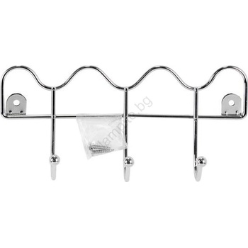 UTC Стенна закачалка 10x21, 5 см, лъскав хром (UT0008)