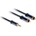 Acoustique Quality Premium PA42007 0, 75 m Бял-Черeн Hi-Fi AUX Cable (PA42007)