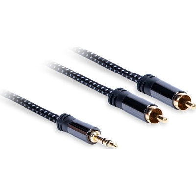 Acoustique Quality Premium PA42007 0, 75 m Бял-Черeн Hi-Fi AUX Cable (PA42007)