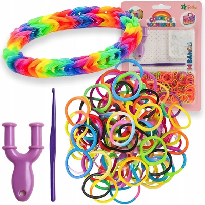 Kreatívna sada gumičky na výrobu náramkov a bižutérie diy loom bands