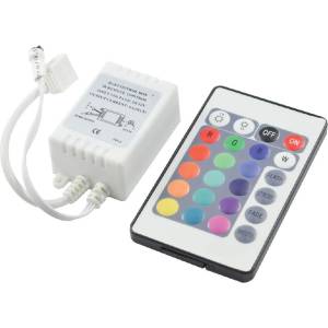 VIVALUX КОНТРОЛЕР ЗА LED ЛЕНТА RGB VIVALUX ИНФРАЧЕРВЕН IP20 12V С ДИСТАНЦИОННО 85x52мм (VIV003585)