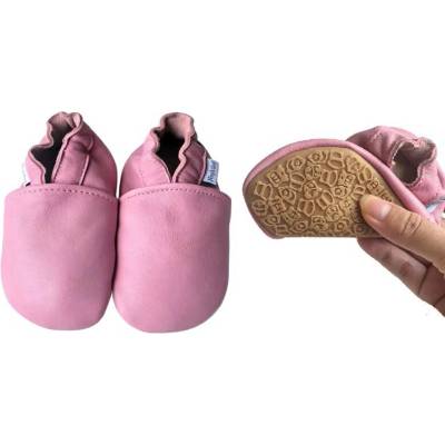 HoPi Hop dětské barefoot capáčky Anti-Slip růžové