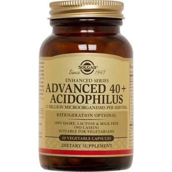 Image 1 of Solgar Хранителна добавка пробиотици , Solgar Advanced 40+ Acidophilus 60 Veg. Caps Probiotic
