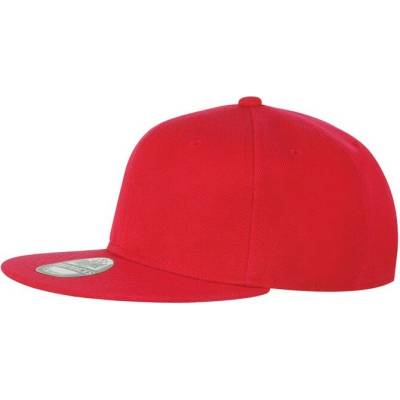 Baseballová SNAP SOLID s plochým šiltom white Red