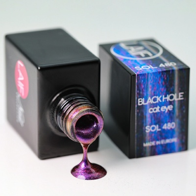 Laif Gel lak černý SOL - 480 Cat Eye Black Hole 10 ml
