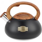 Klausberg Свирещ чайник Klausberg KB 7565, 3 л, Дебелостенна основа, Индукция, Черен/кафяв (KB 7565)