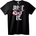 NOONEBRAND Тениска Черна котка пробива стена - XL, Black