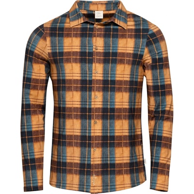 Chillaz Мъжка риза с копчета Chillaz Sebastian 2.0 Shirt - Ochre Geyblue - размер XS (033-2328-1212)