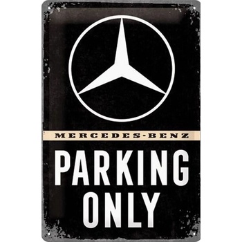 Plechová ceduľa Mercedes-Benz - Parking Only, 20 × 30 cm