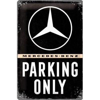Plechová ceduľa Mercedes-Benz - Parking Only, 20 x 30 cm