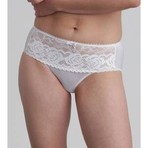 Playtex RCS FLOWER ELEGANCE MIDI BRIEF - Дамски дантелени бикини - бяло Playtex | Byal | ЖЕНИ | S