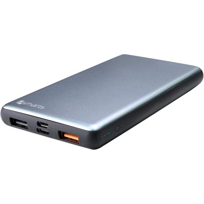 4smarts Power Bank VoltHub 10000 mAh Power Delivery 18W & QC3.0 - външна батерия с 2xUSB и USB-C изхода и технология за бързо зареждане (тъмносив)