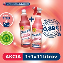 Cleanfit TOALETY A KÚPEĽNE 10x koncentrát 11 l