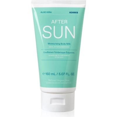 Korres Aloe Vera хидратиращо мляко за тяло след слънчеви бани 150ml