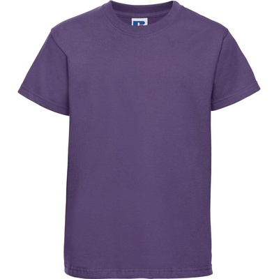 Russell Athletic 180B / Детска тениска с къс ръкав, 100% памук - лилава 128 (10180B350a5)