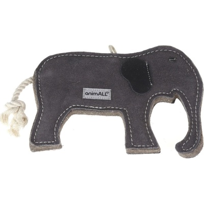 animALL Hračka Slon natural kůže podložená plstí 15 x 21 cm