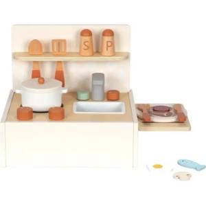 Tooky toys Настолна дървена кухня Tooky Toy TJ754, 19 части