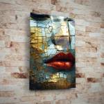 Art gift Стъклено АРТ пано - Златна мозайка