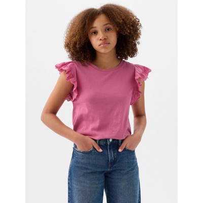 GAP Детска тениска с волани GAP GAP | Rozov | Момичешки | 104/110