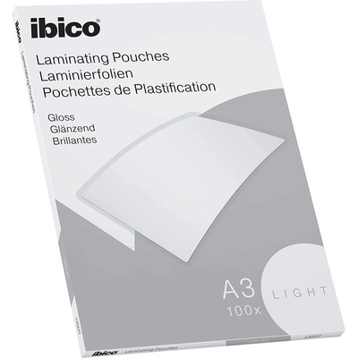 Fólie pro laminaci IBICO A3, průhledná, 80 mic., lesklá, LIGHT 100 ks. – Hledejceny.cz