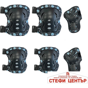Image 1 of Paolo Детски наколенки РА1011 - 6бр / к-т - Черни (721149)