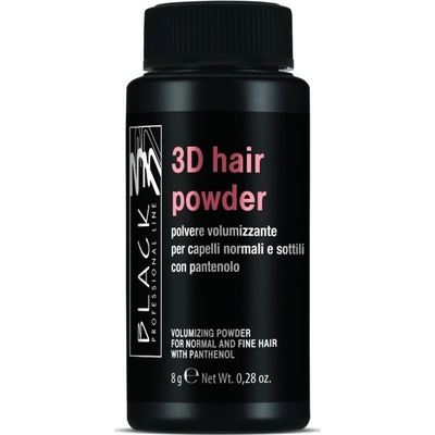 Black 3D Hair Powder With Panthenol - objemový púder, 8 g