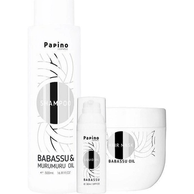 Papino Cosmetics Реконструиращ комплект с масло от бабасу и мурумуру Papino Cosmetics Babassu and Murumuru