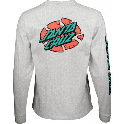Santa cruz BROKEN DOT LS TEE Athletic Heather