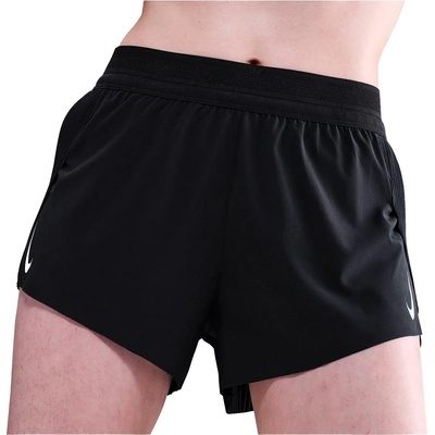 Nike Дамски шорти за бягане Nike Women's AeroSwift Dri-FIT ADV Mid-Rise 3'' Running shorts - Black / White (112-4580-0213)