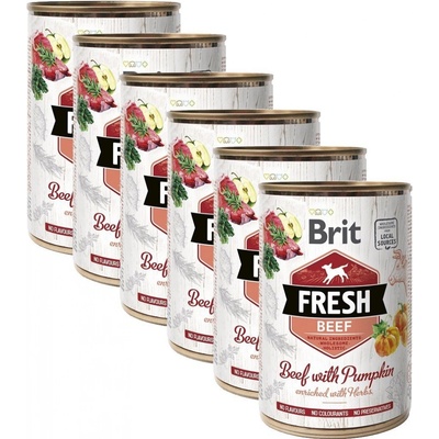 Brit Fresh Beef with Pumpkin 6 x 400 g