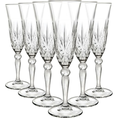 RCR Poháre na sekt Melodia 6 x 160 ml
