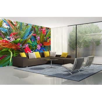 DIMEX ART s. r. o Самозалепваща се флизелинова фототапета тропически букет 375 x 250 см