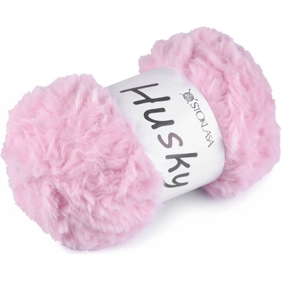 Pletací příze Husky 100 g, střední, 3 růžová sv.