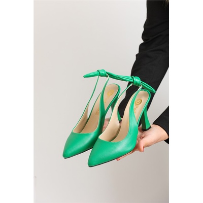 Johns Athletic Дамски елегантни обувки с декоративна панделка 4700 - Зелени #364159 (364159_Зелен)