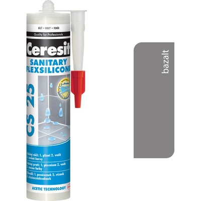 Ceresit CS 25 Sanitárny Silikón 280 g bazalt