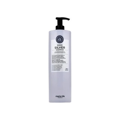 Maria Nila Sheer Silver Shampoo подхранващ шампоан за платиново руса и сива коса 1000 ml