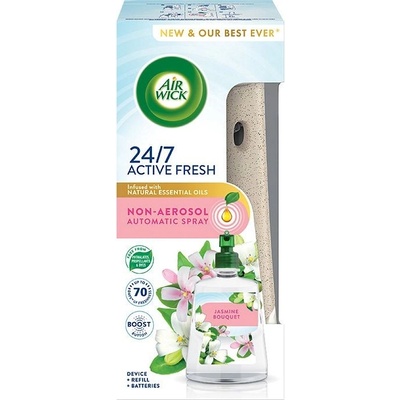 Air Wick Active Fresh automatický osvěžovač jasmínové květy 228 ml – Zboží Dáma
