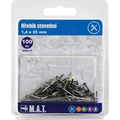 M.A.T. GROUP hřebík stavební 25x1,4mm (100ks)