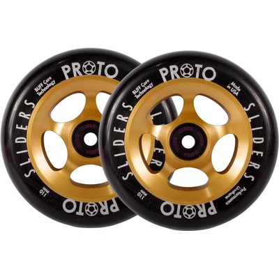 Proto Spoked Sliders 110mm Black On Gold 2 ks – Zbozi.Blesk.cz