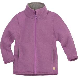 disana Детско вълнено яке disana Kids' Zip-Up Jacket Merino jacket - Flieder - размер 98/104 (EU) (703-5402-0513)