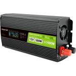 Green Cell Инвертор green cell, 12/220v, dc/ac, 500w/1000w invgc12p500lcd lcd, Чиста синусоида (gc-inv-12v-500w-gcp500lcd) - zettabytex