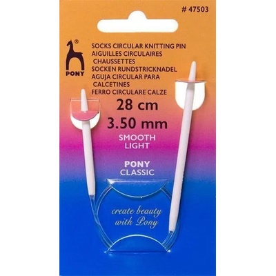 Pony Circular Sock Needles Кръгла игла 28 cm 3, 5 mm (647503-PONY)
