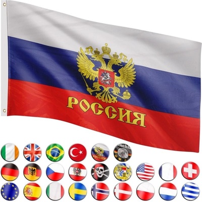 FLAGMASTER® Vlajka Rusko 120 x 80 cm