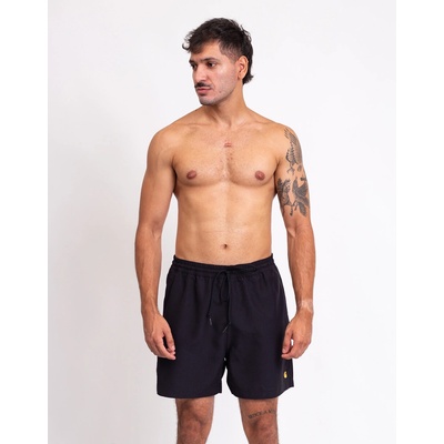 Carhartt WIP Chase Swim Trunks Black/Gold